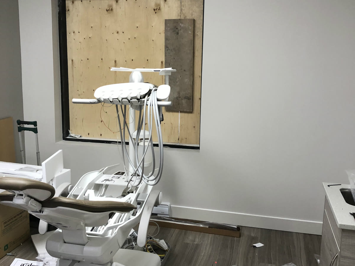 Clinique dentaire, avant le nettoyage