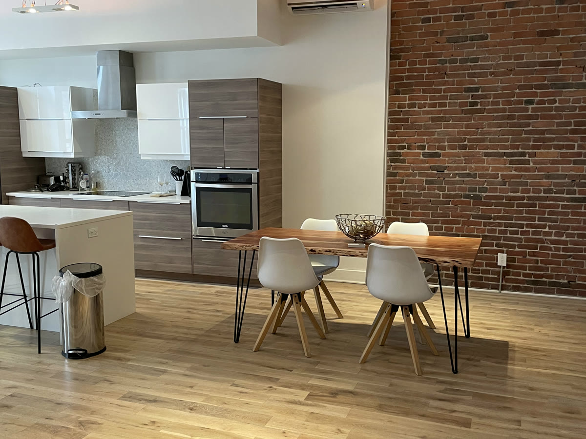 Condo après rénovation, immeuble patrimonial