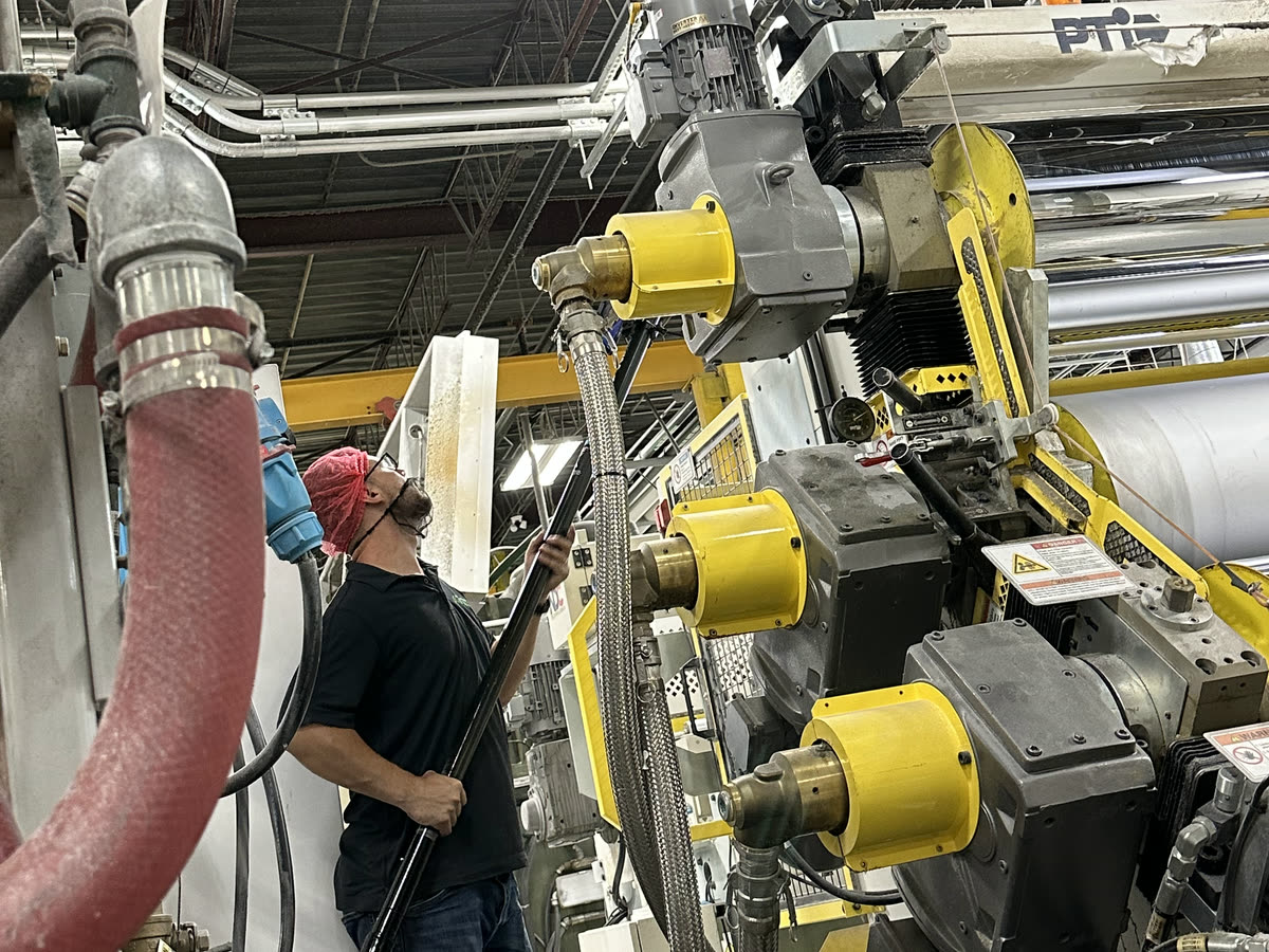 Nettoyage de ligne de production, usine
